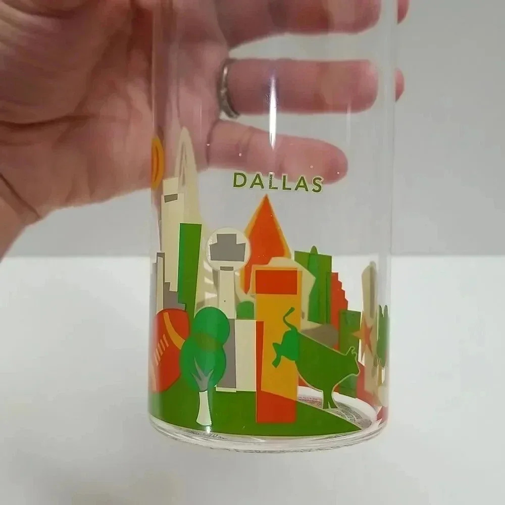 {Starbucks} 2016 You Are Here Dallas 18.5 Fl Oz Glass Bottle - Picture 4 of 8